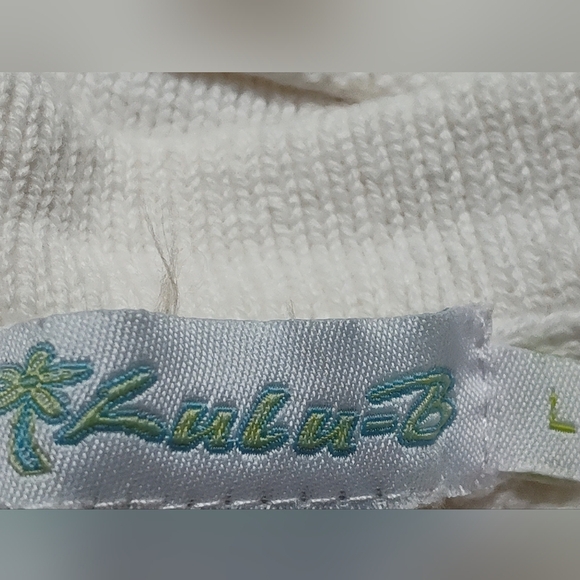 Lulu-B Women's Cream Button Up Sweater | Long Sleeve | Large - Picture 3 of 7